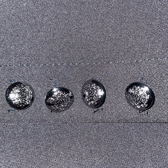 Crosby. Double Breasted Lined Blazer.  Black with gray lining. Size 6. - Picture 8 of 12